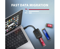 Axagon ADM2-CM USB-C 10Gbps - M.2 NVMe & SATA SSD adapter, USB-C - 1353422 - zdjęcie 2